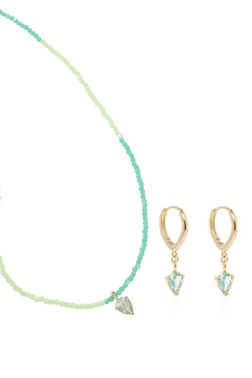 Conjunto Cristais Pedra Gota