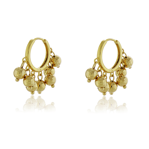 Argola Esferas Trabalhadas