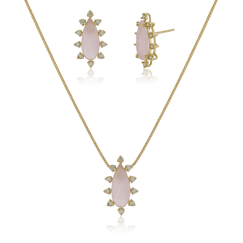 Conjunto Pedra Gota Pontos de Luz