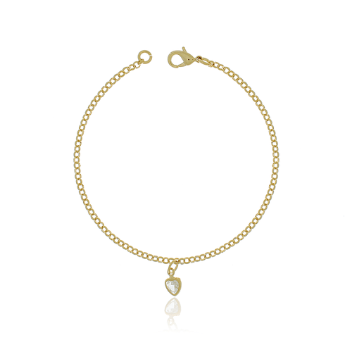 Pulseira Mini Pedra Coração