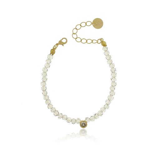 Pulseira Cristais Ponto de Luz